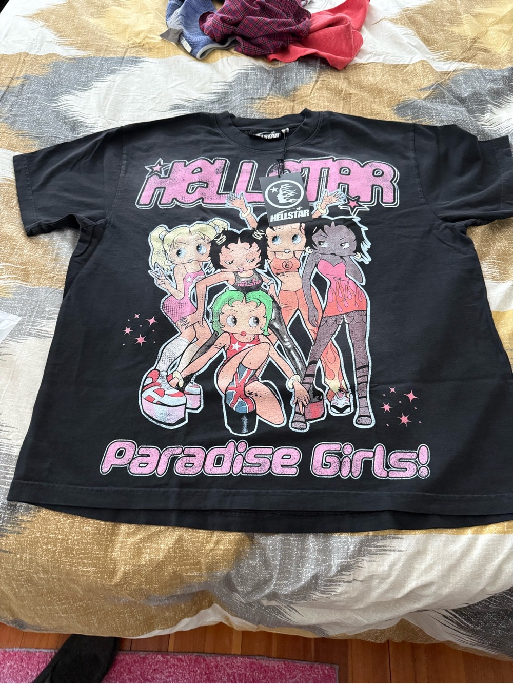Hellstar Paradise Girls! Black Graphic Tee for size XL